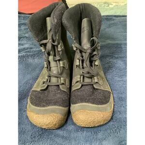 Keen Olive Green Rubber Hiking Boots - Size 8.5 - Gorpcore